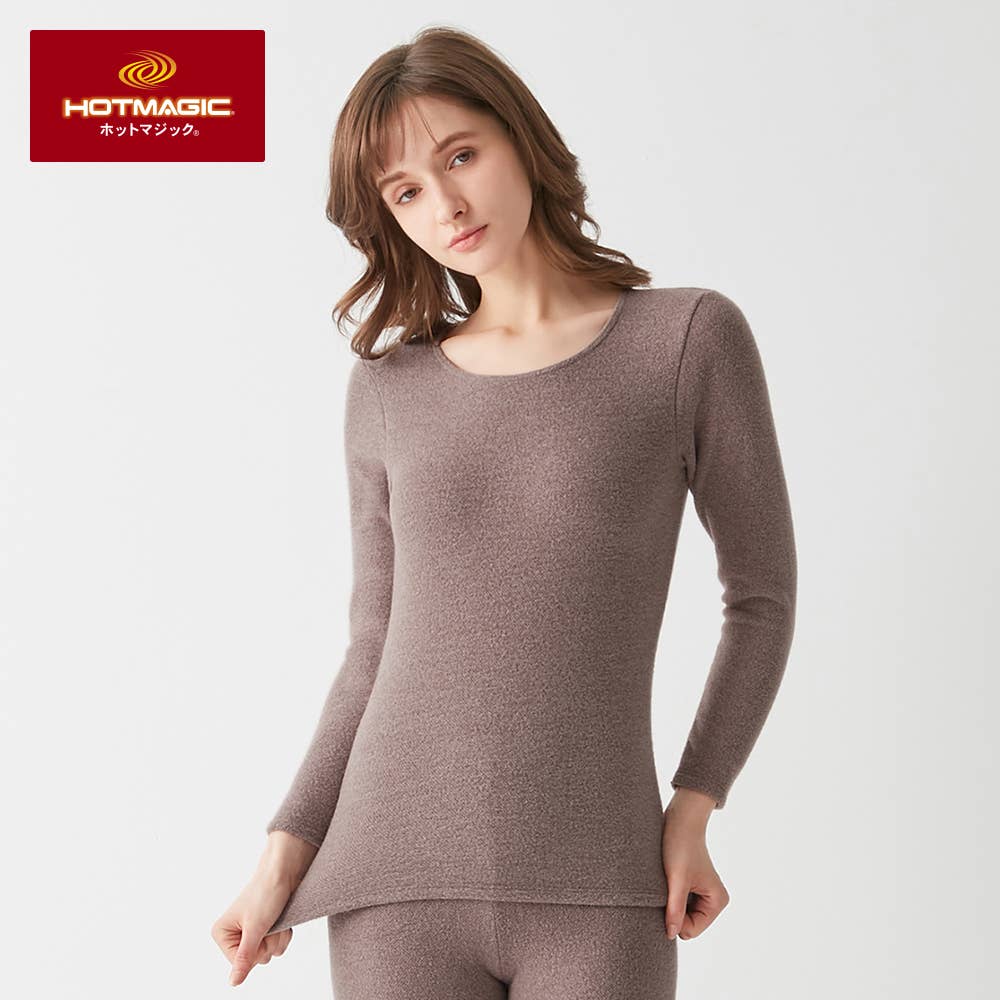 【暖めじょうず】8分袖インナー